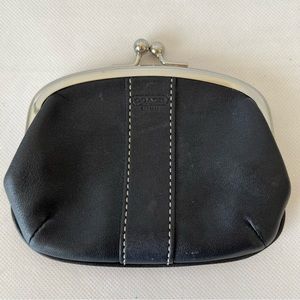 Coach Black Wallet Elegant Leather Accessory